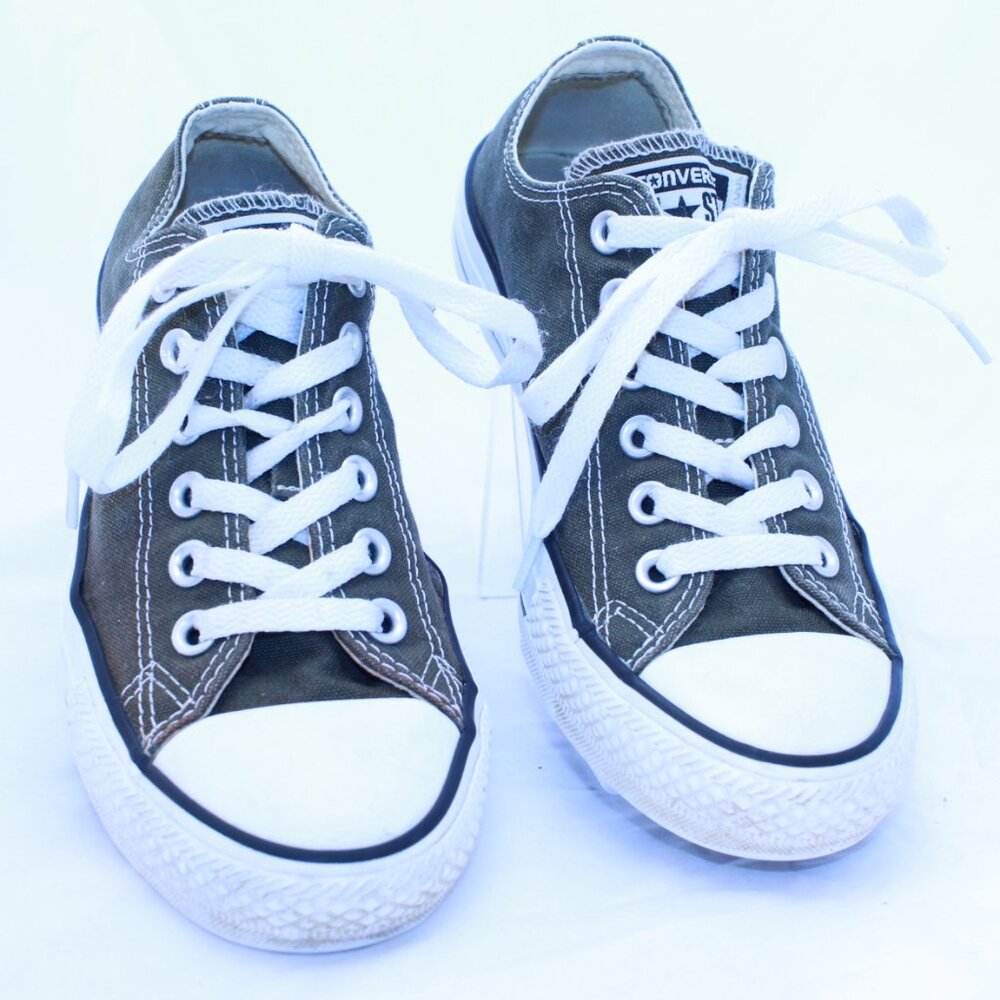 Converse Chuck Taylor Unisex M5.5 W7.5 Collard Green Low Top Sneakers - 147135F